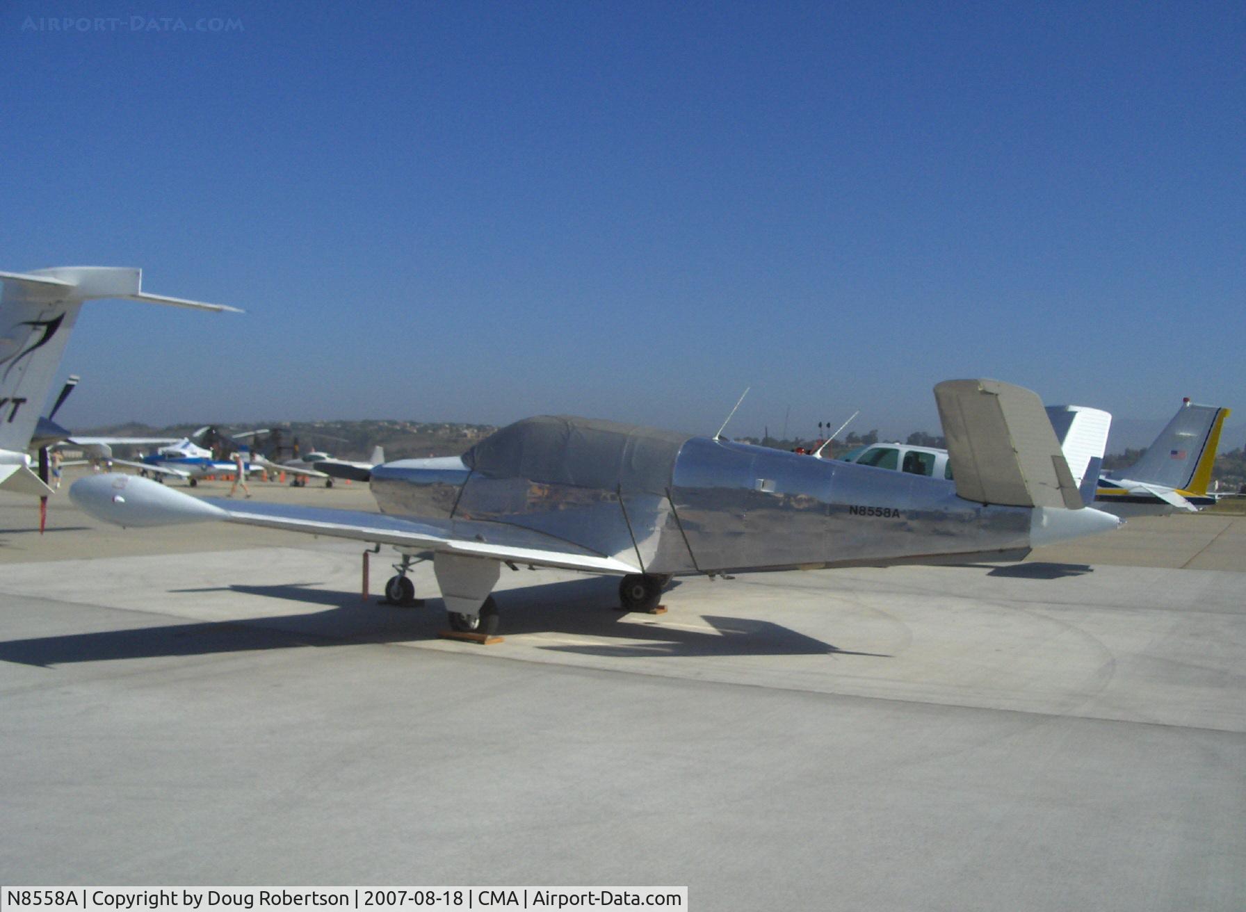 N8558A, 1949 Beech A35 Bonanza C/N D-1980, 1949 Beech A35 BONANZA, Continental E185-11 205 Hp