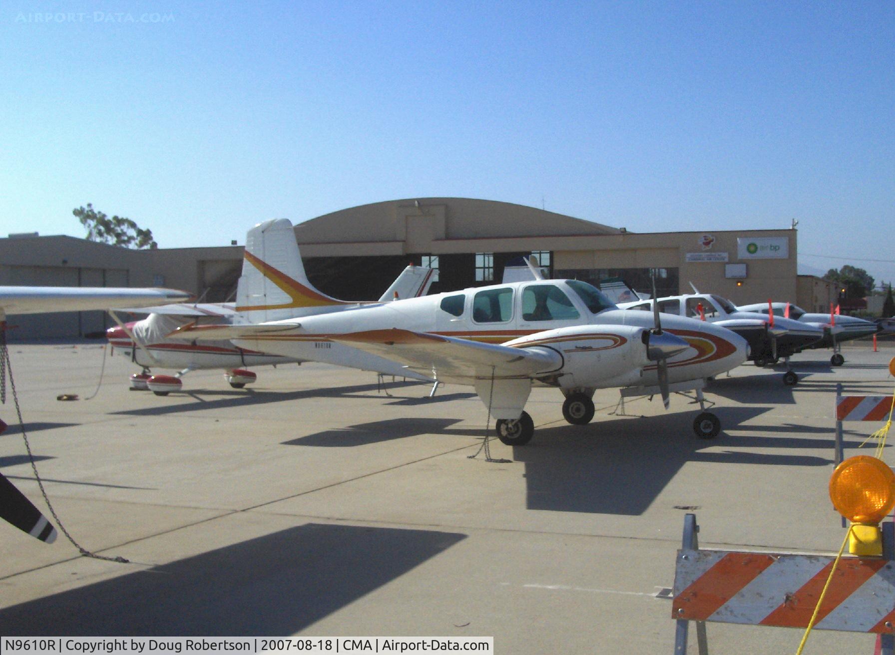 N9610R, 1959 Beech B95 Travel Air C/N TD-305, 1959 Beech B95 TRAVELAIR, two Lycoming O&VO-360 180 Hp each