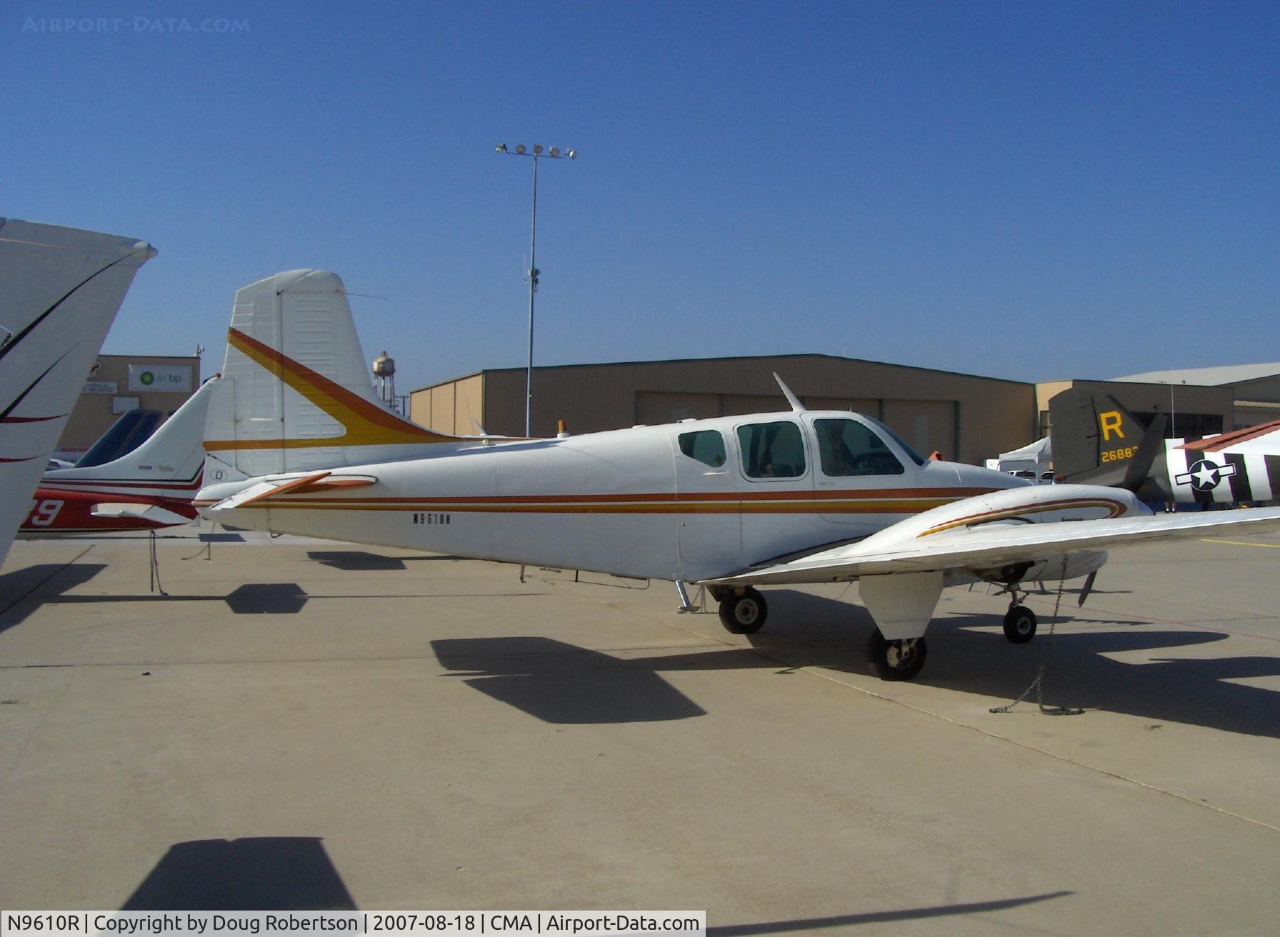 N9610R, 1959 Beech B95 Travel Air C/N TD-305, 1959 Beech B95 TRAVELAIR, two Lycoming O&VO-360 180 Hp each