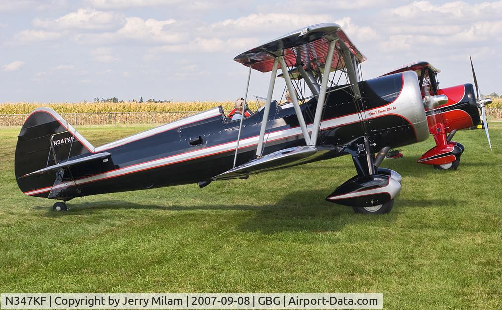 N347KF, 1943 Boeing B75N1 C/N 75-7424, 2007 Galesburg, IL Stearman Fly-in