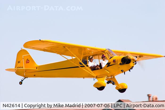 N42614, 1945 Piper J3C-65 Cub C/N 14901, At West Coast Piper Cub Fly-in Lompoc 2007