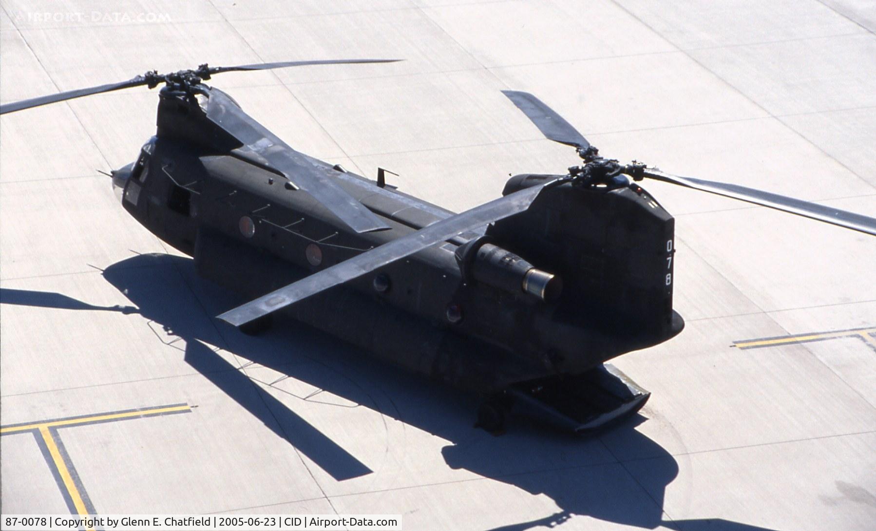 87-0078, 1987 Boeing CH-47D Chinook C/N M.3197, CH-47D seen from the control tower