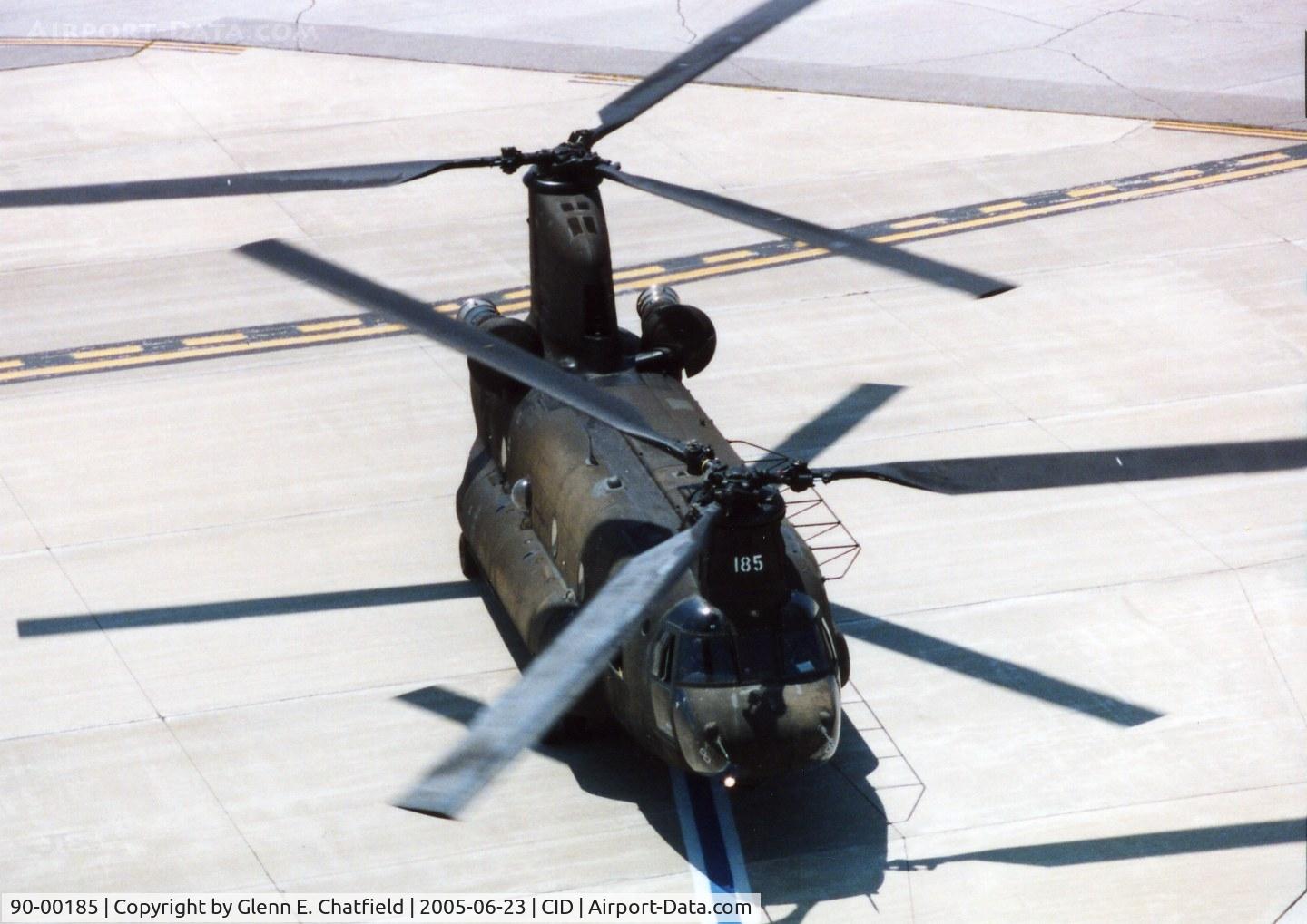 90-00185, 1990 Boeing Vertol CH-47D Chinook C/N M.3337, CH-47D seen from the control tower