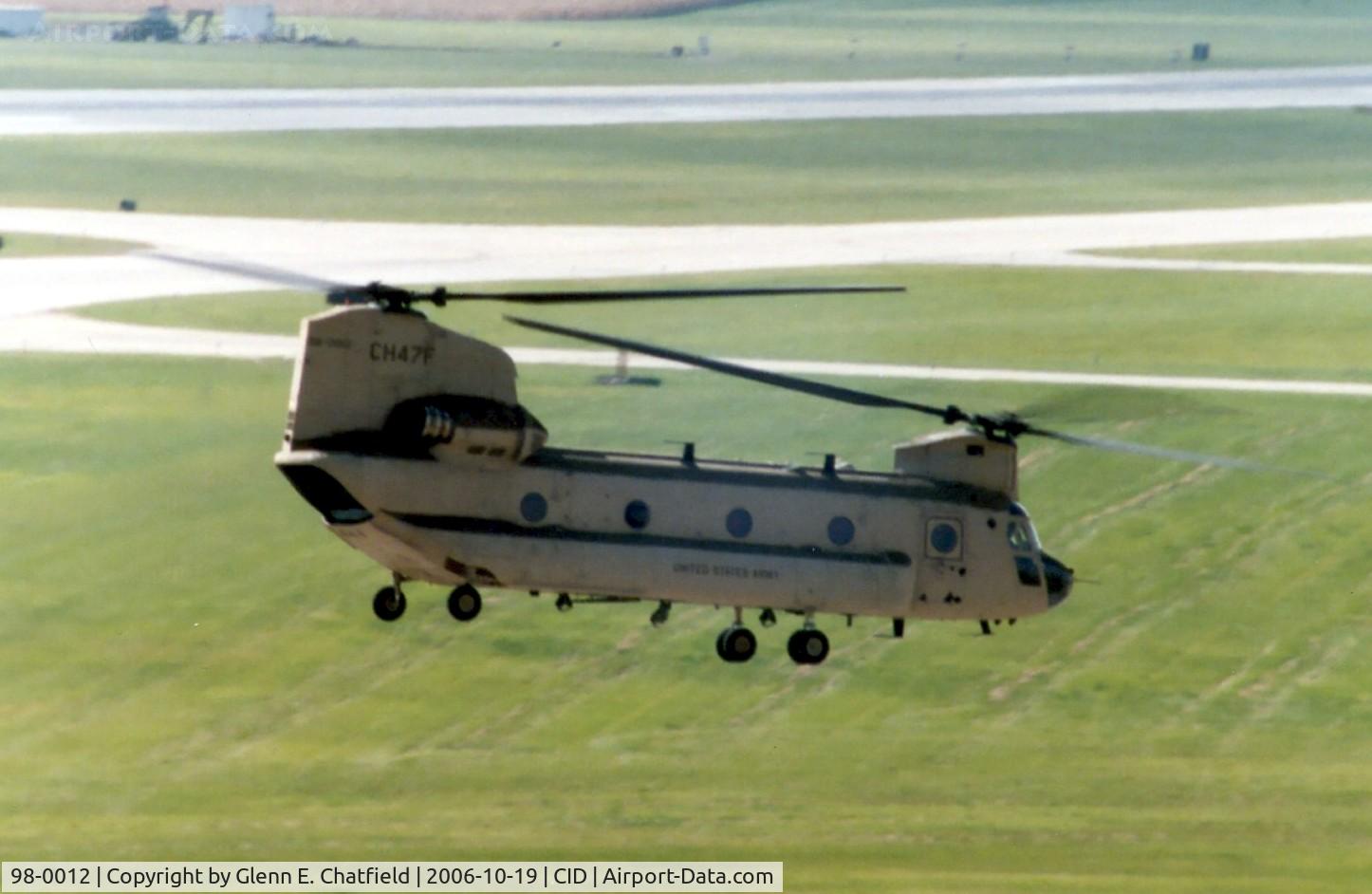 98-0012, Boeing CH-47F Chinook C/N M.8002, CH-47F Flying by the control tower on take-off
