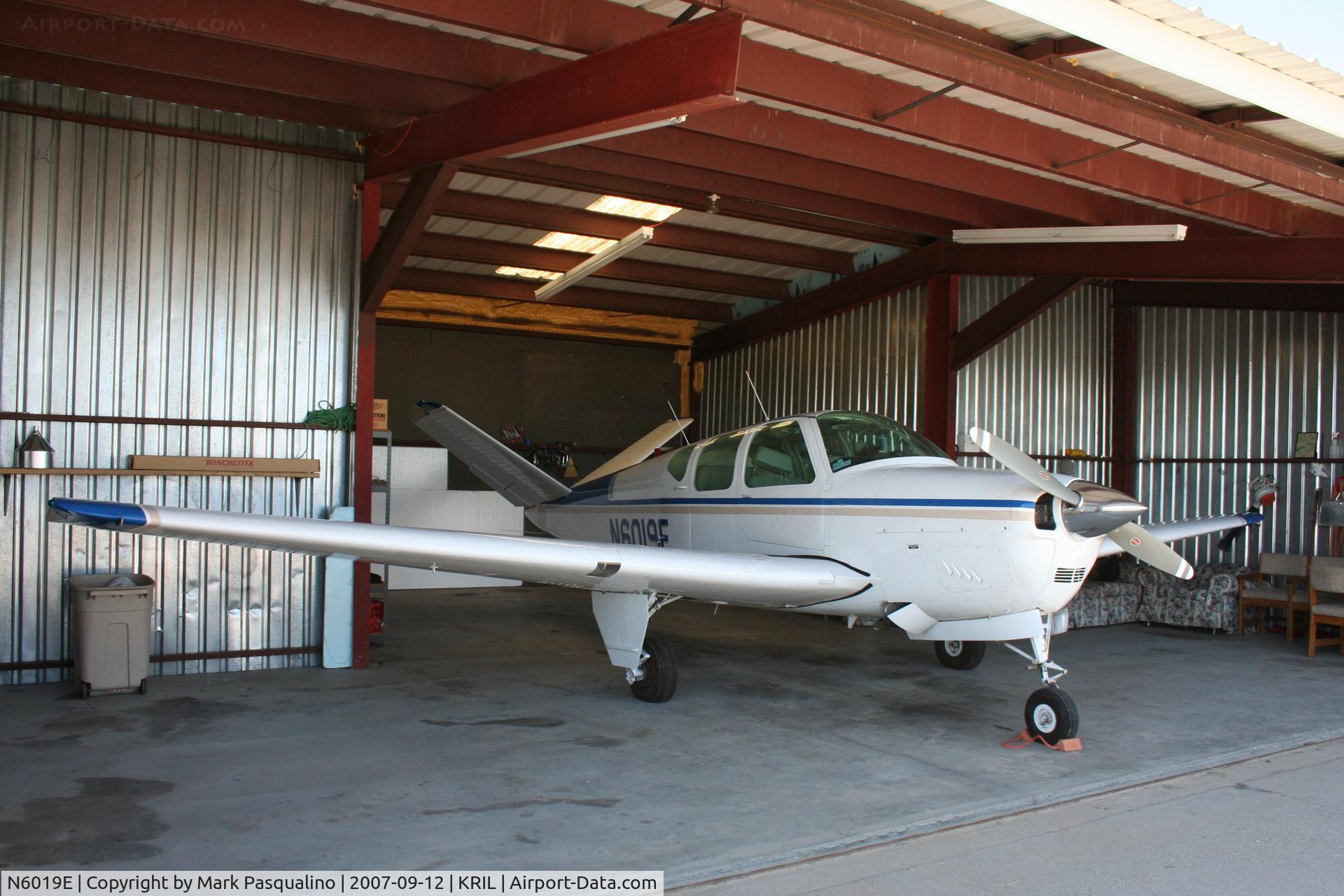 N6019E, 1959 Beech K35 Bonanza C/N D-5980, Beech K35