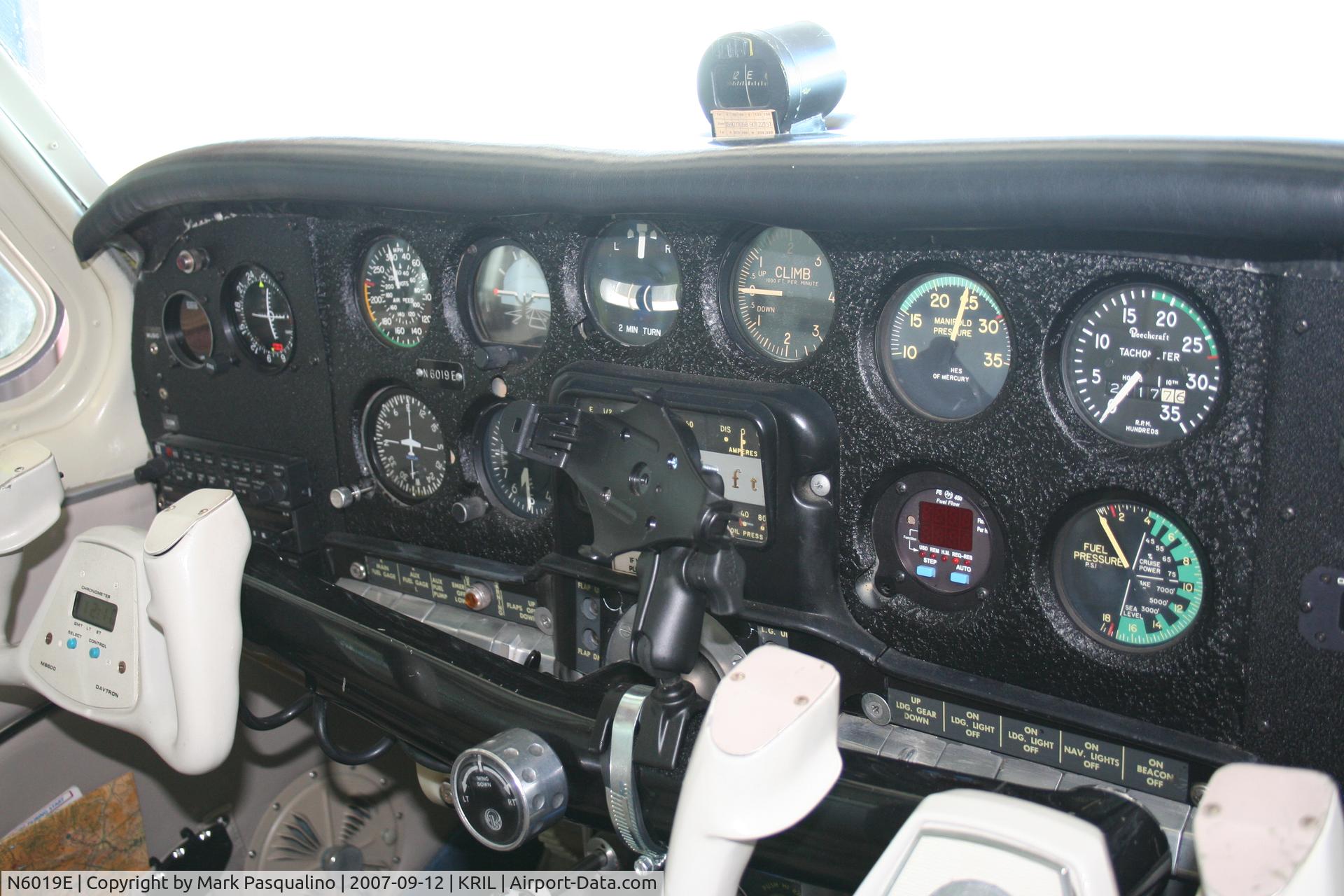N6019E, 1959 Beech K35 Bonanza C/N D-5980, Beech K35