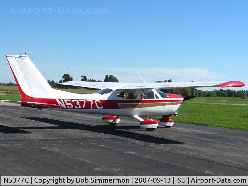 N5377C, Cessna 177B Cardinal C/N 17702623, On the ramp at Kenton, OH