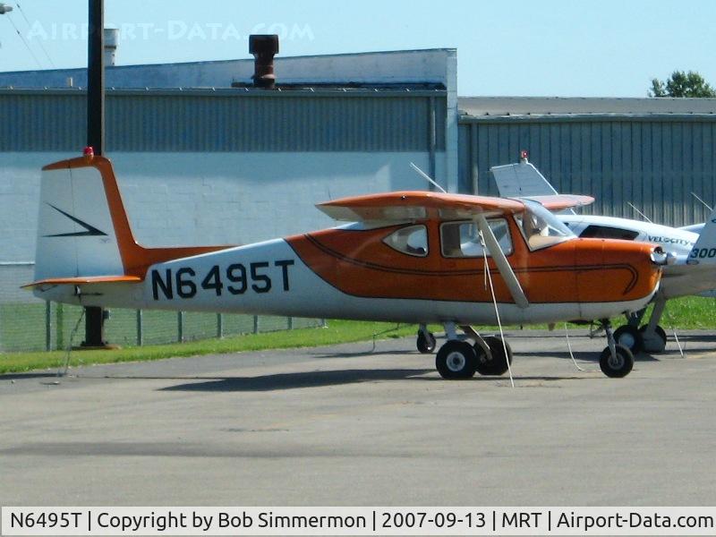 N6495T, 1960 Cessna 150 C/N 17895, On the ramp at Marysville, OH