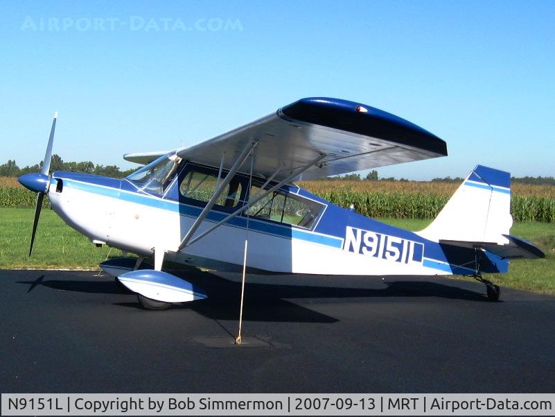 N9151L, 1971 Champion 7GCBC C/N 306-71, On the ramp at Kenton, OH