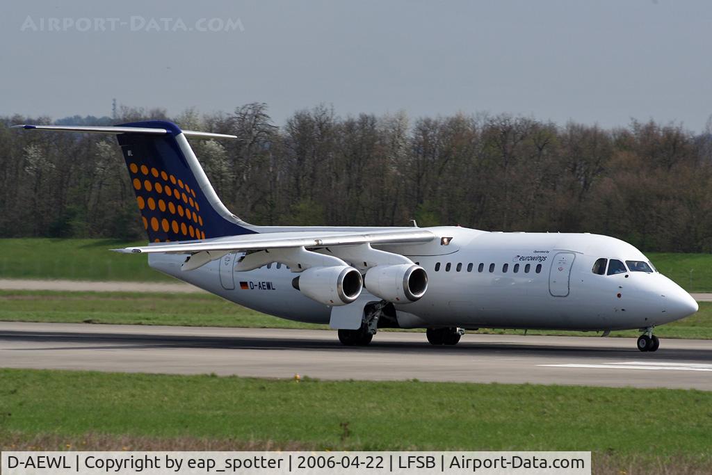 D-AEWL, 1989 British Aerospace BAe.146-300 C/N E3123, departing to FRA