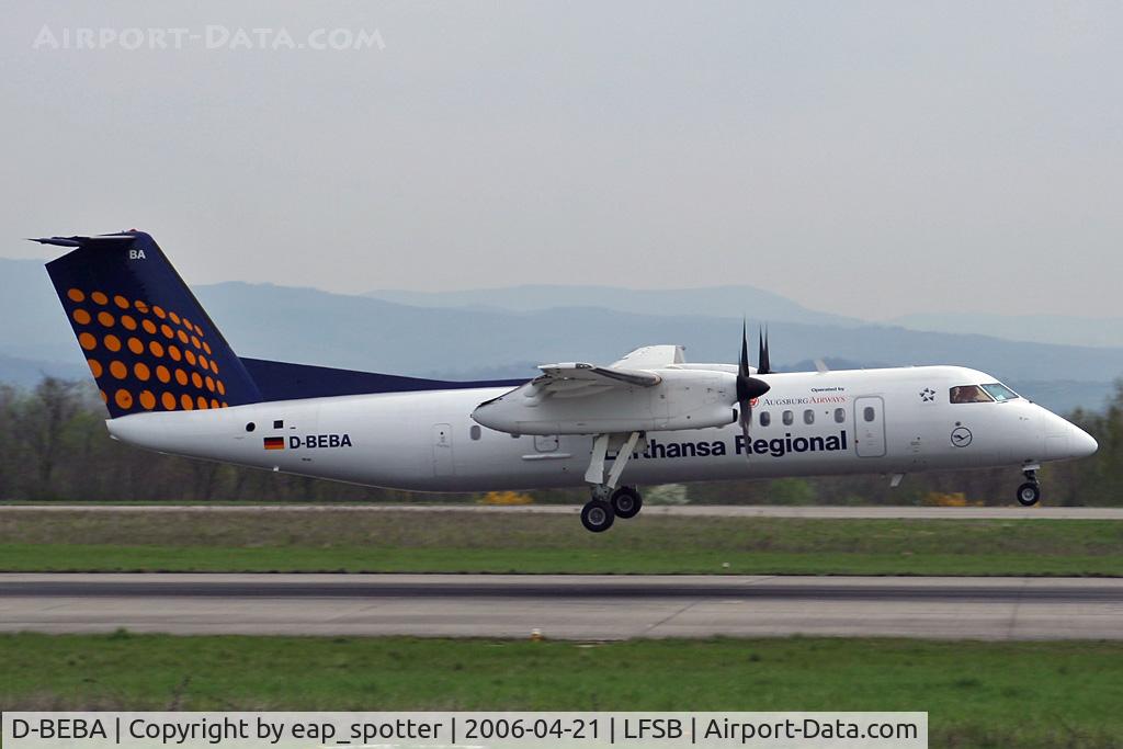 D-BEBA, 2000 De Havilland Canada DHC-8-311 Dash 8 C/N 545, landing on rwy 16