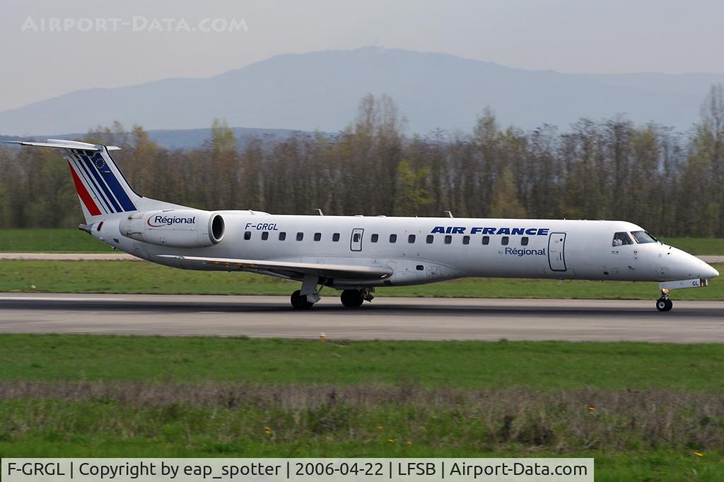 F-GRGL, 2001 Embraer EMB-145EU (ERJ-145EU) C/N 145375, departing rwy 16