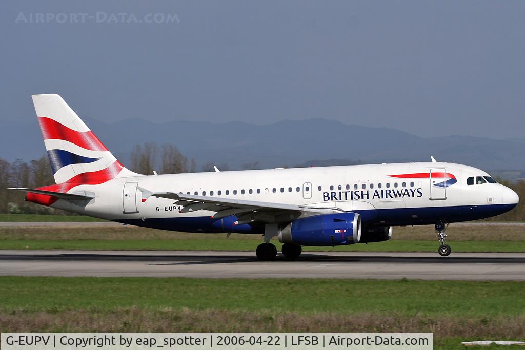G-EUPV, 2001 Airbus A319-131 C/N 1423, landing rwy 16