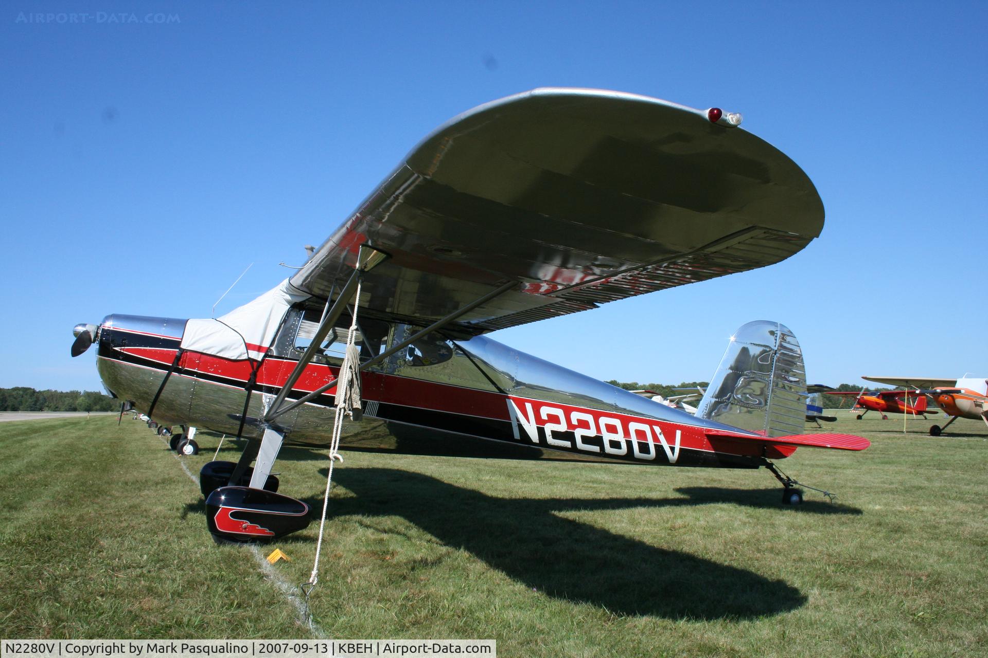 N2280V, 1948 Cessna 140 C/N 14433, Cessna 140