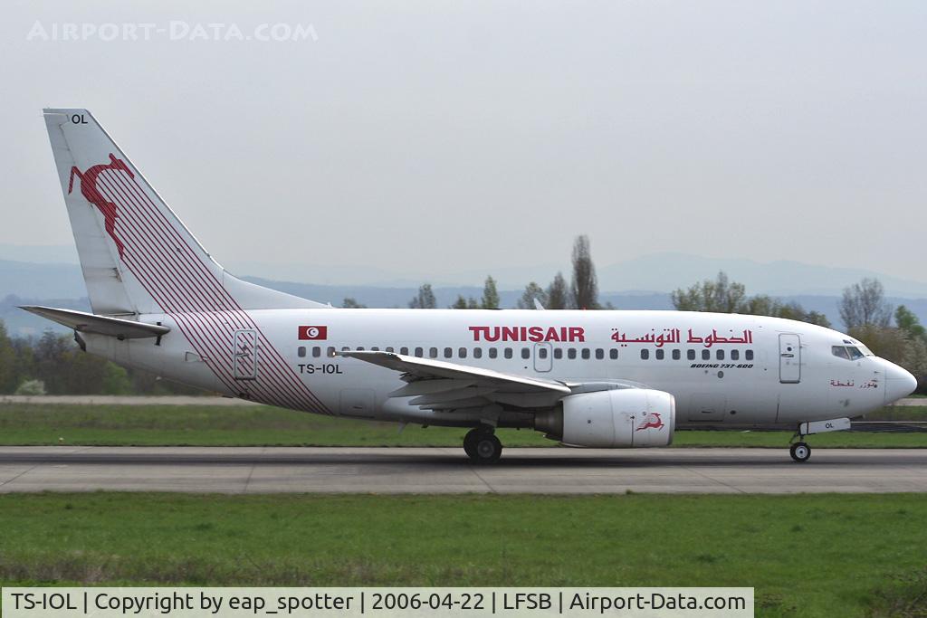 TS-IOL, 1999 Boeing 737-6H3 C/N 29497, departing to Tunisie