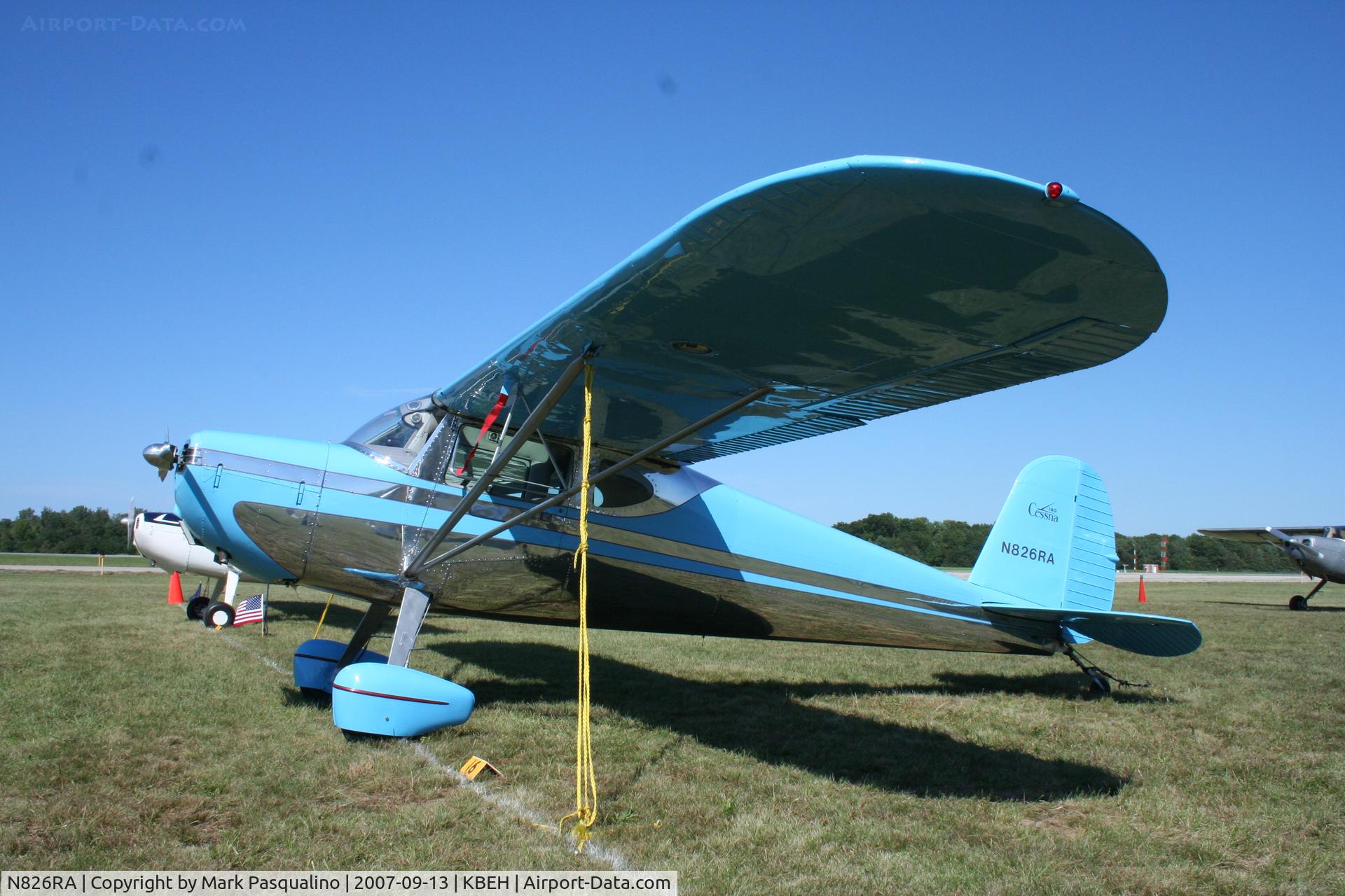 N826RA, 1947 Cessna 140 C/N 13514, Cessna 140