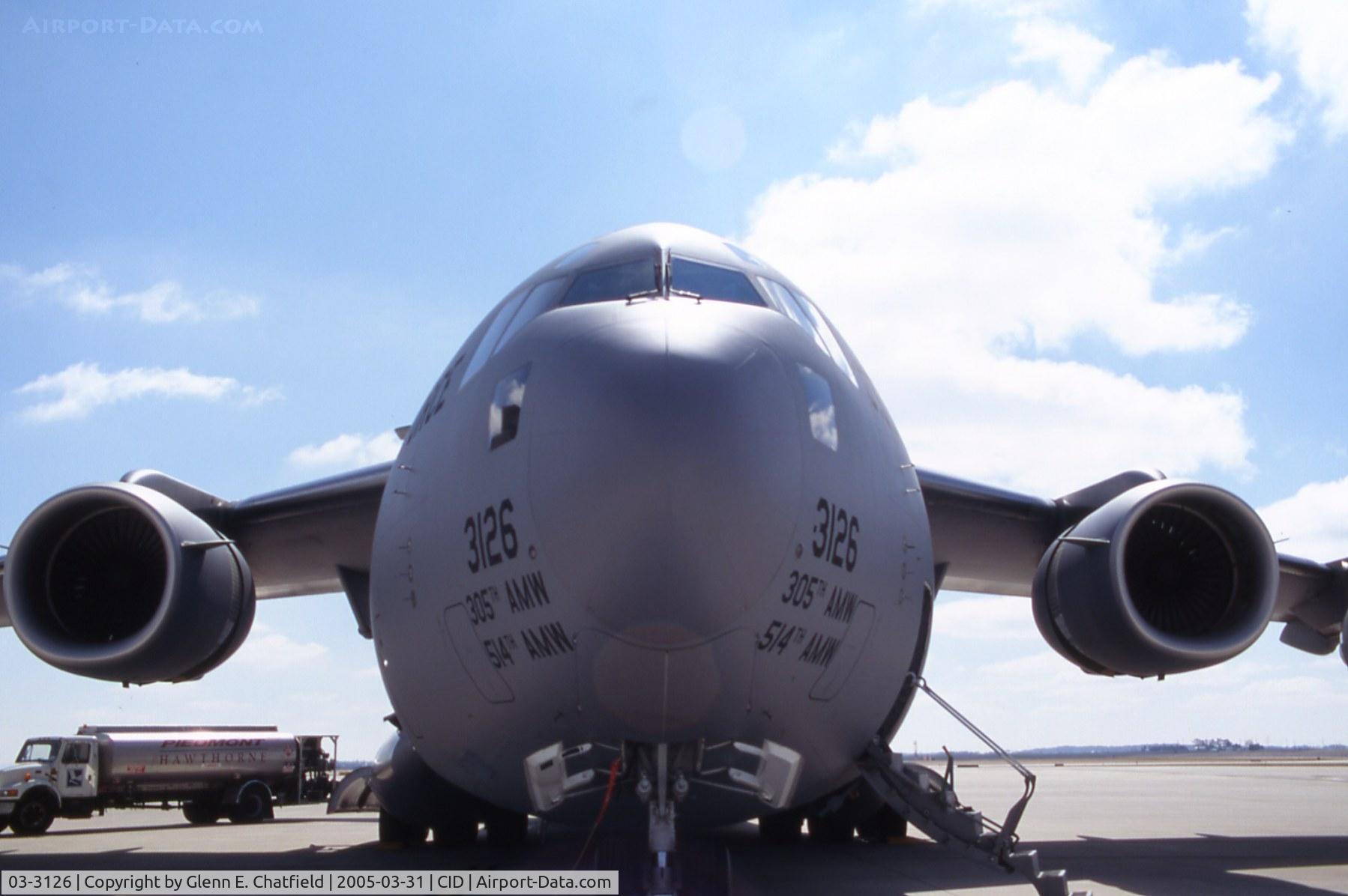 03-3126, 2003 Boeing C-17A Globemaster III C/N 50134/F133/P126, Close up and personal!  In for Presidential support