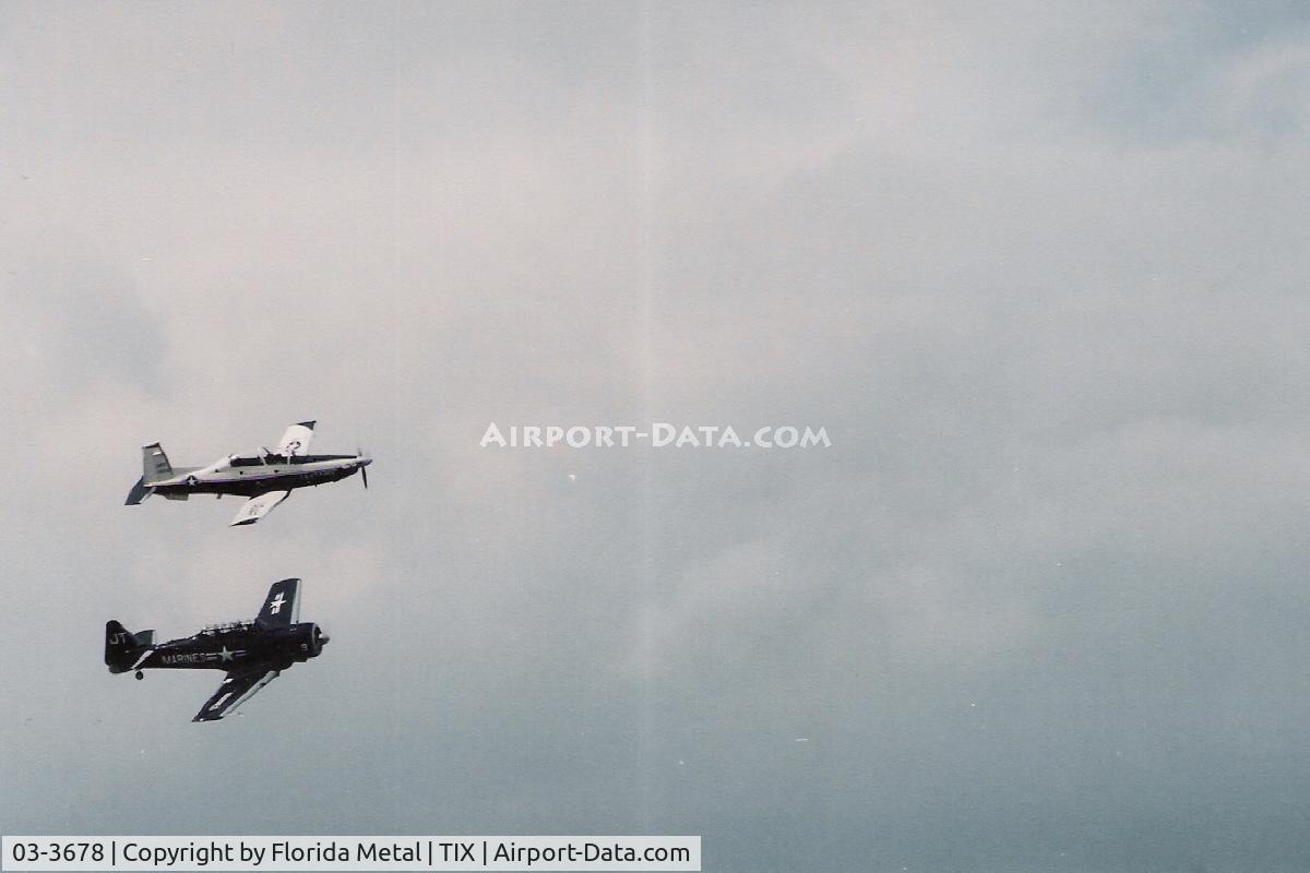 03-3678, 2003 Raytheon T-6A Texan II C/N PT-224, Texan Heritage Flight