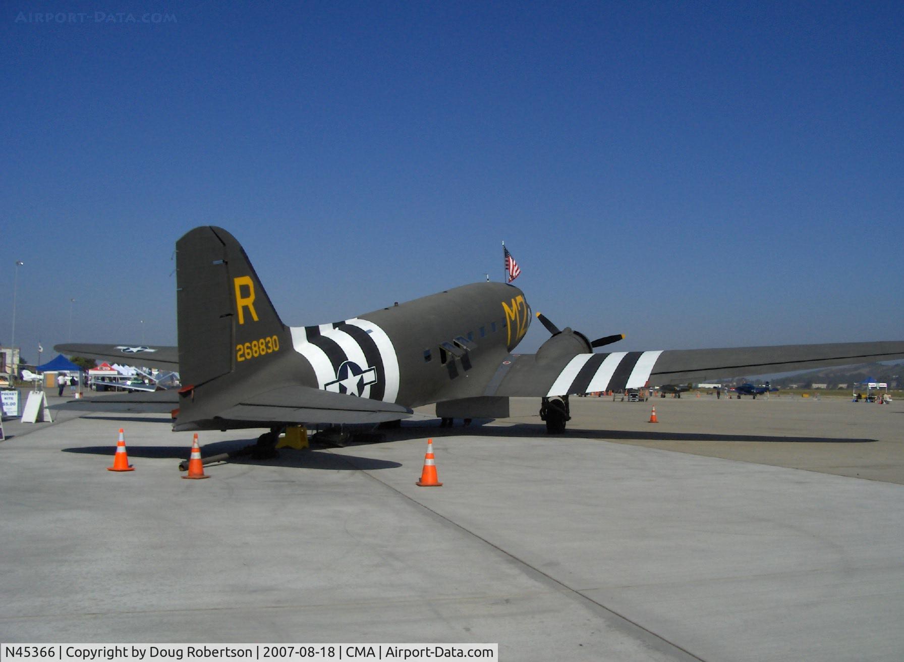 N45366, 1943 Douglas C-53D-DO Skytrooper (DC-3A) C/N 11757, 1943 Douglas DC-3 as C53D SKYTROOPER 'D-Day Doll', two Curtiss-Wright R-1820-56 1,200 Hp each