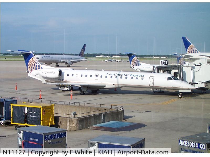 N11127, 2003 Embraer ERJ-145XR (EMB-145XR) C/N 145697, Taken at Houston Bush Intercontinental, 9 sep 07