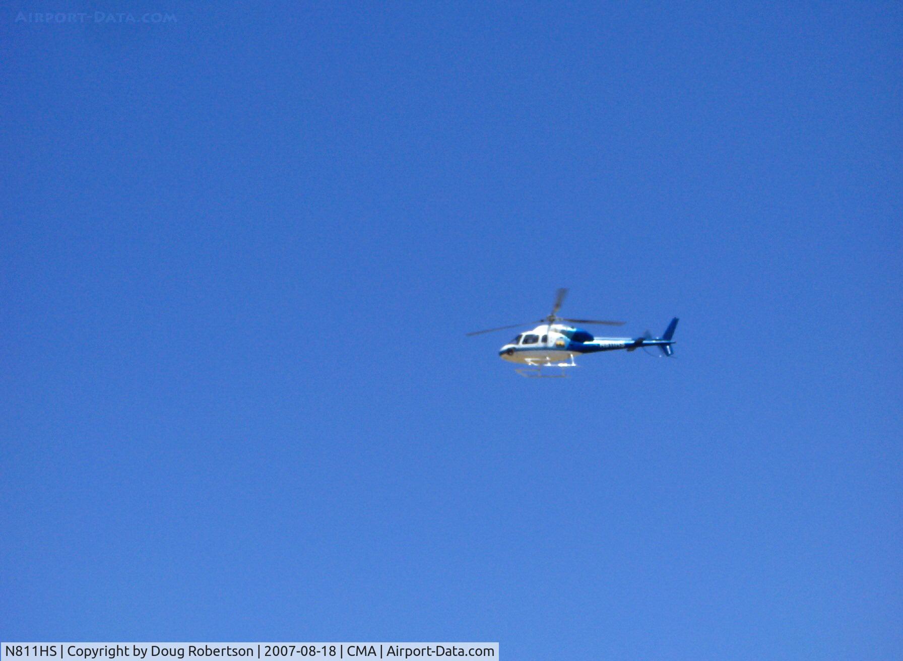 N811HS, Aerospatiale AS-355F-1 Ecureuil 2 C/N 5036, Aerospatiale AS-355E TWIN STAR, two Allison C20F 525 shp each, in-flight