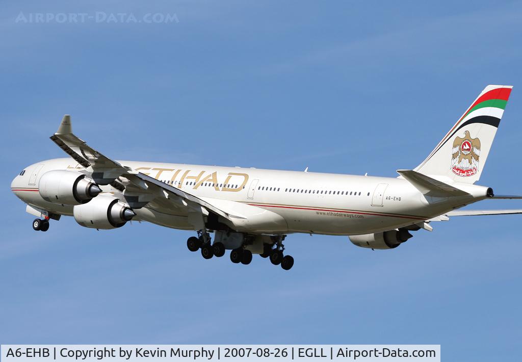 A6-EHB, 2006 Airbus A340-541 C/N 757, Latest Etihad A.340