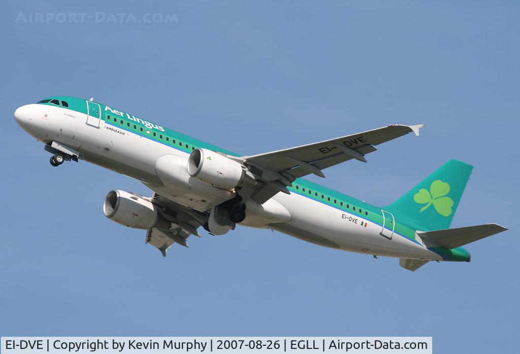 EI-DVE, 2007 Airbus A320-214 C/N 3219, New Airbus for Aer Lingus