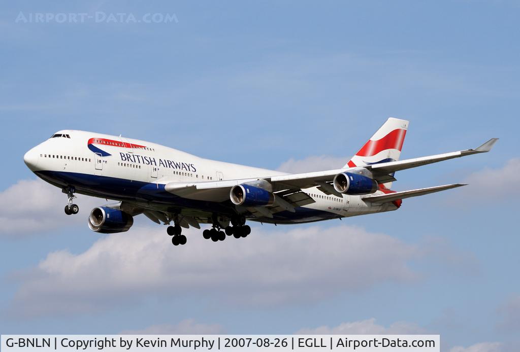 G-BNLN, 1990 Boeing 747-436 C/N 24056, BA 747