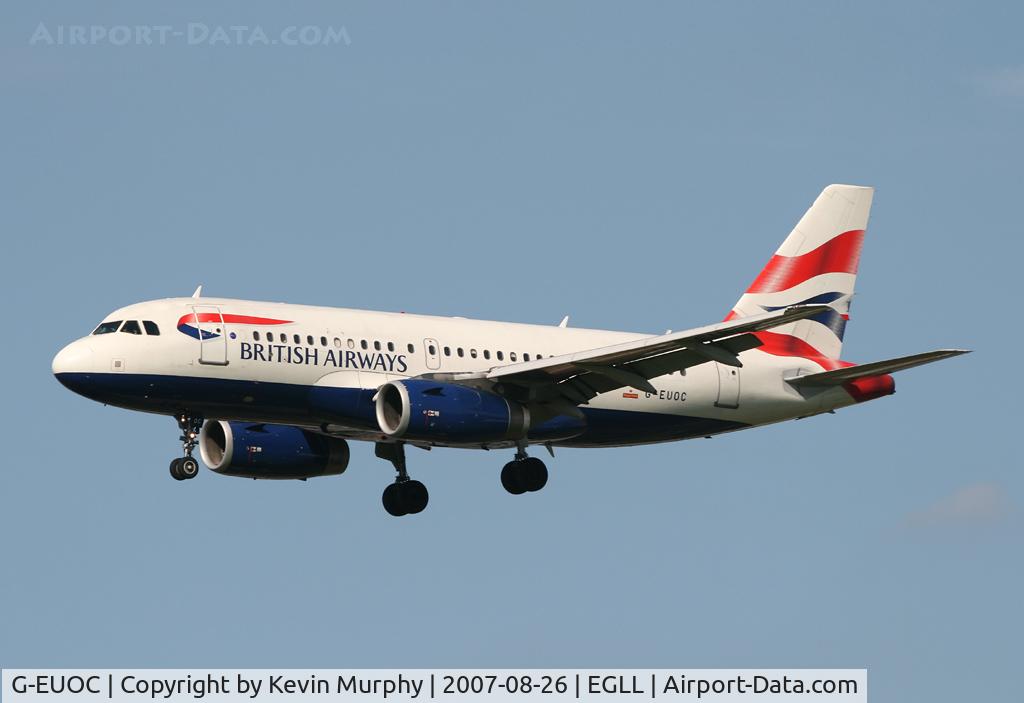 G-EUOC, 2001 Airbus A319-131 C/N 1537, BA Bus