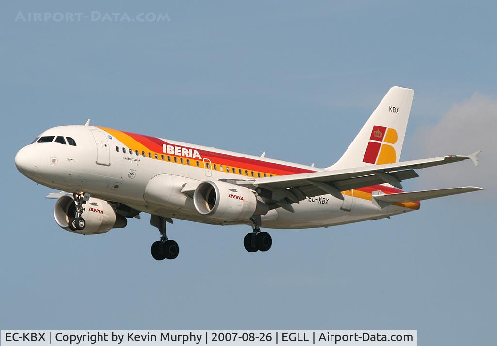 EC-KBX, 2007 Airbus A319-111 C/N 3078, Iberia latest 319