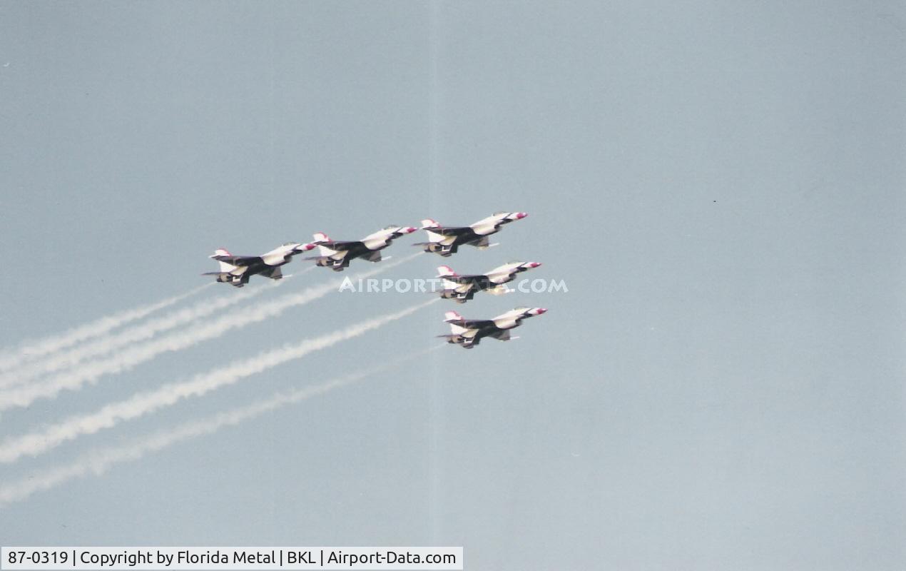 87-0319, 1987 General Dynamics F-16C Fighting Falcon C/N 5C-580, Thunderbirds