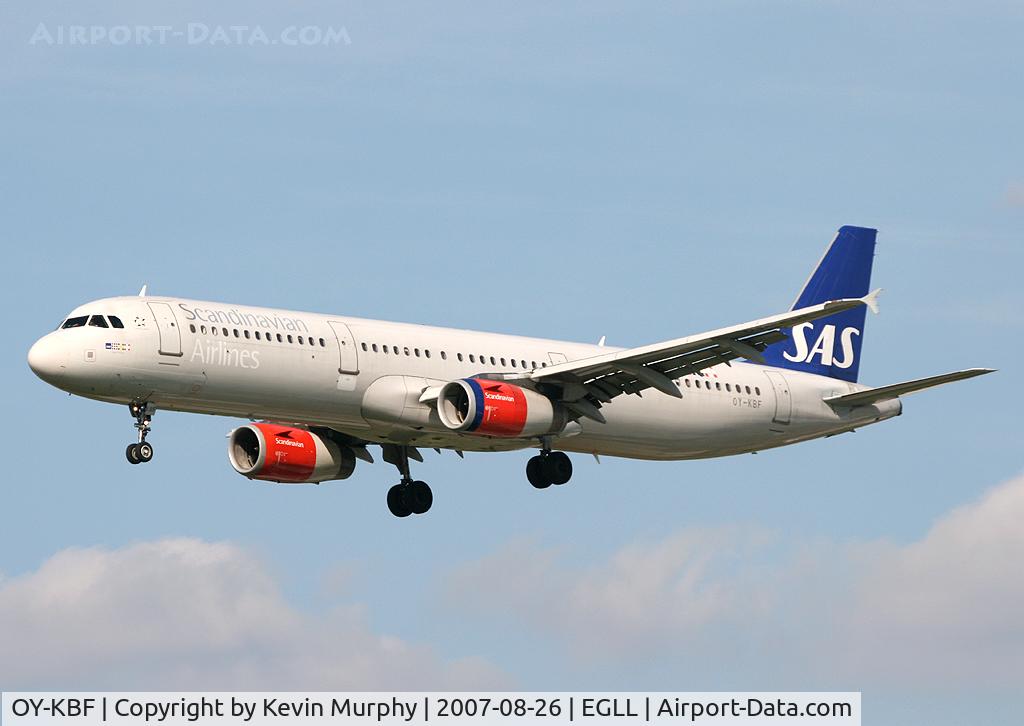 OY-KBF, 2002 Airbus A321-232 C/N 1807, SAS 321