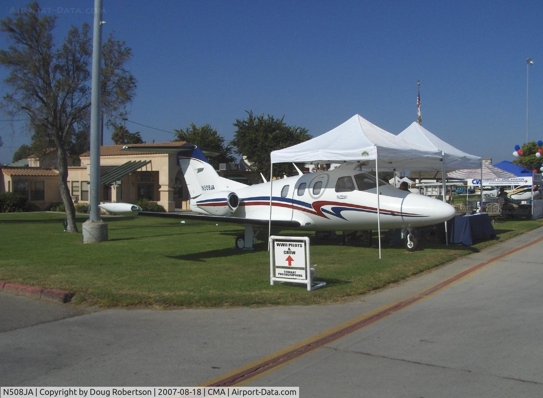 N508JA, 2006 Eclipse Aviation Corp EA500 C/N 000001, 2006 Eclipse EA500 JET, two P&W Canada PW610F-A Turbofans 900 lb st each