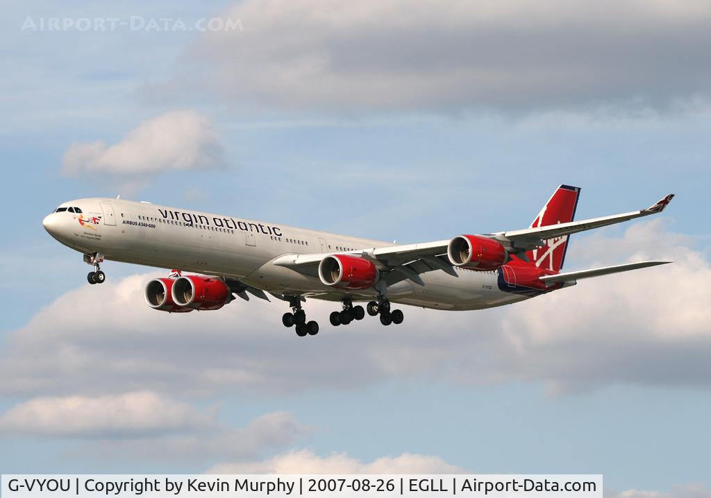 G-VYOU, 2006 Airbus A340-642 C/N 765, Virgin 340