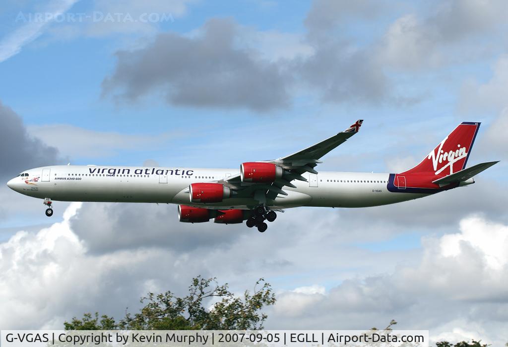 G-VGAS, 2005 Airbus A340-642 C/N 639, Virgin 340