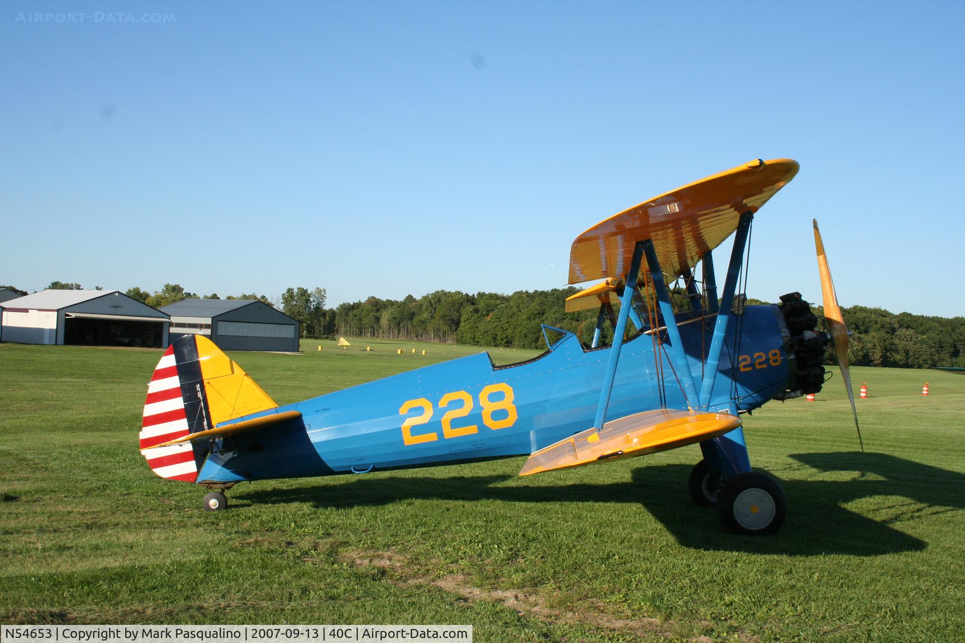 N54653, 1942 Boeing A75N1(PT17) C/N 75-4364, Stearman