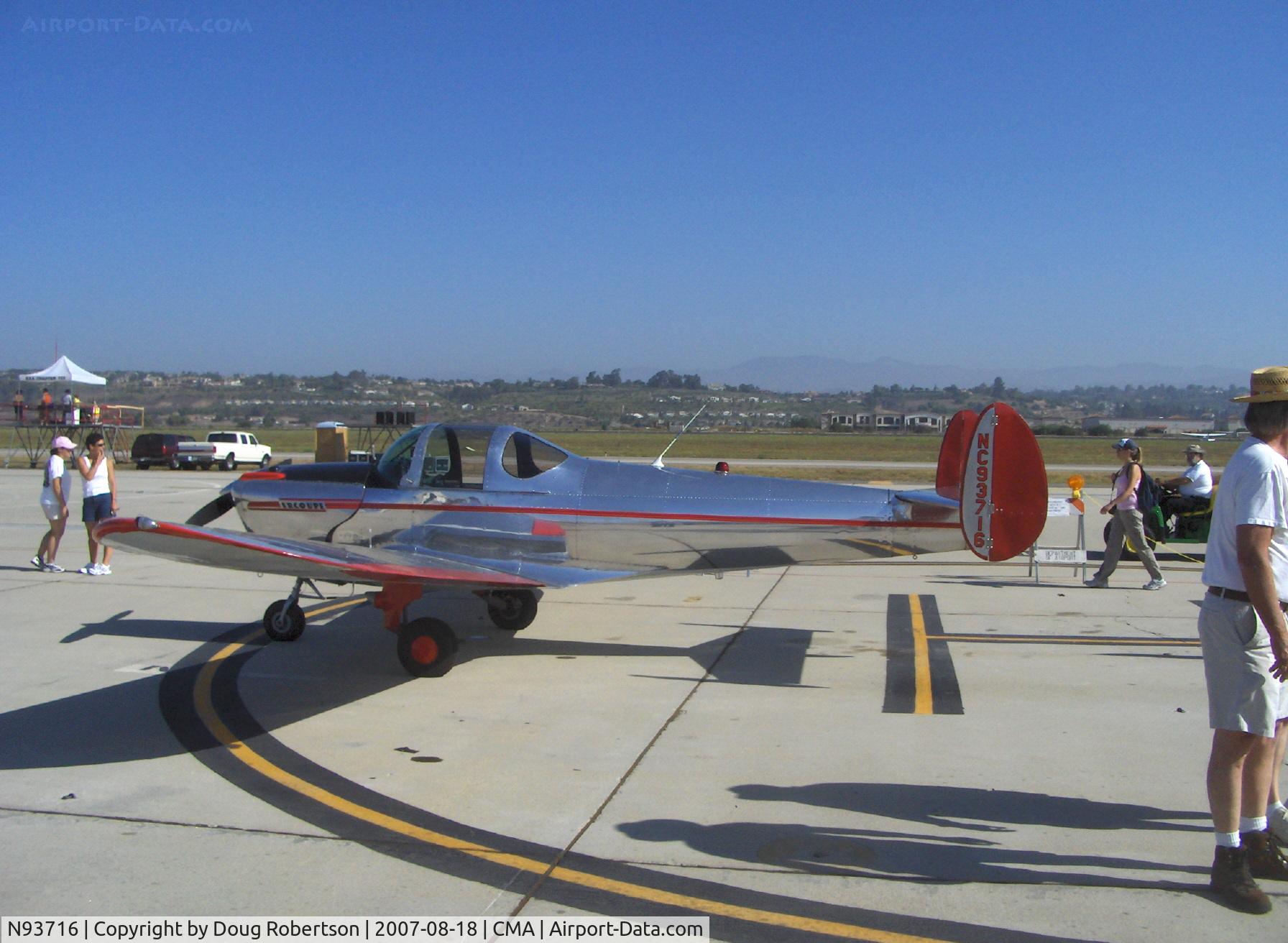 N93716, 1946 Erco 415C Ercoupe C/N 1039, 1946 ERCO Ercoupe 415-C, Continental A&C75 75 Hp