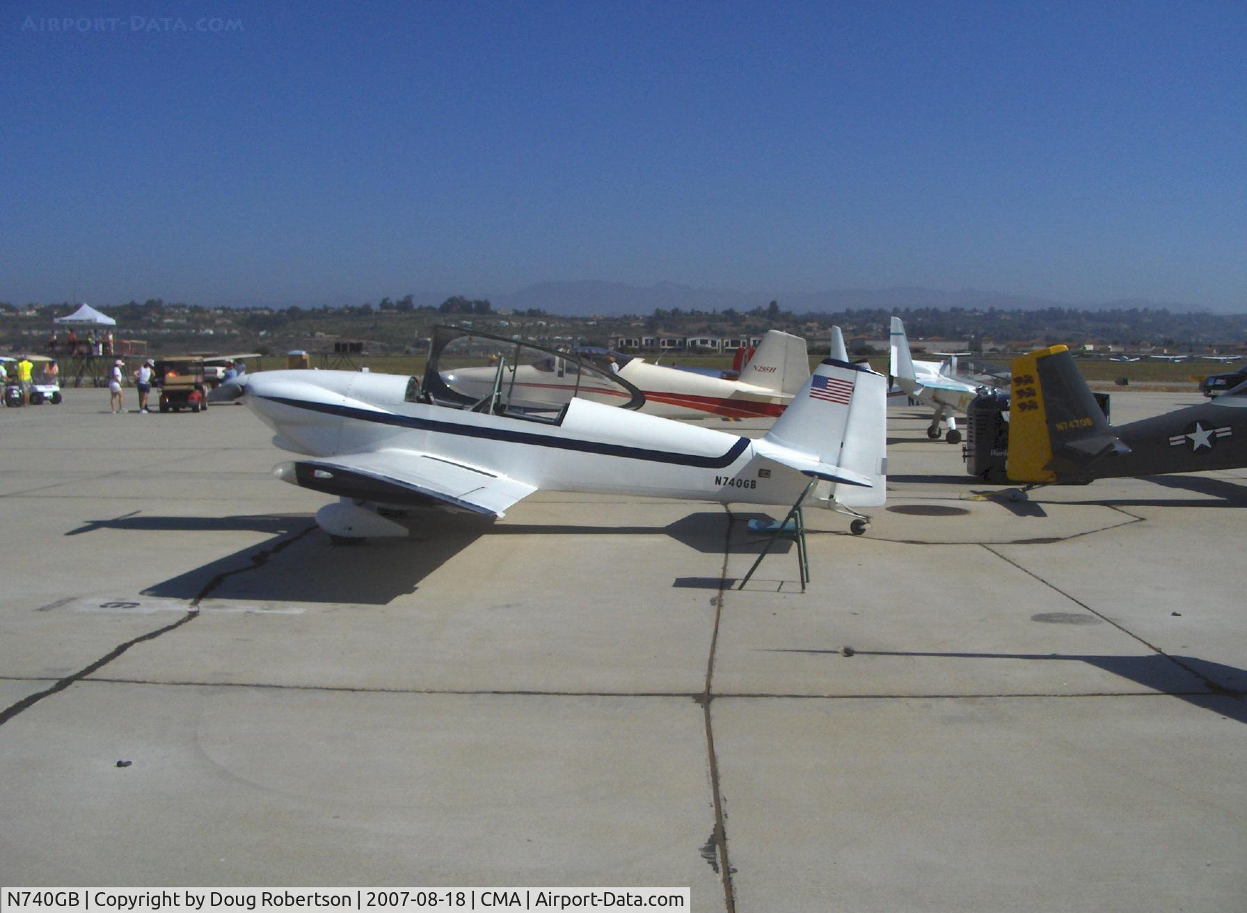 N740GB, 1997 Vans RV-4 C/N 2785, 1997 Blok VAN's RV-4, Lycoming O-320