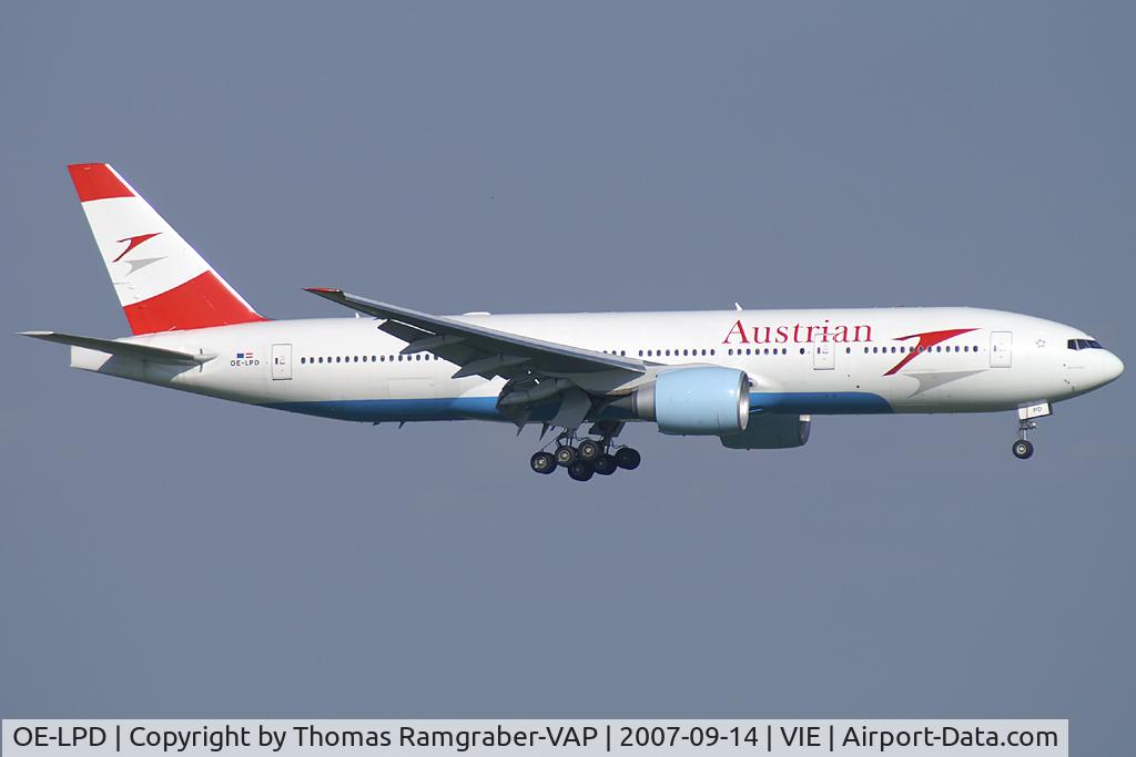 OE-LPD, 2006 Boeing 777-2Z9/ER C/N 35960, Austrian Airlines Boeing 777-200