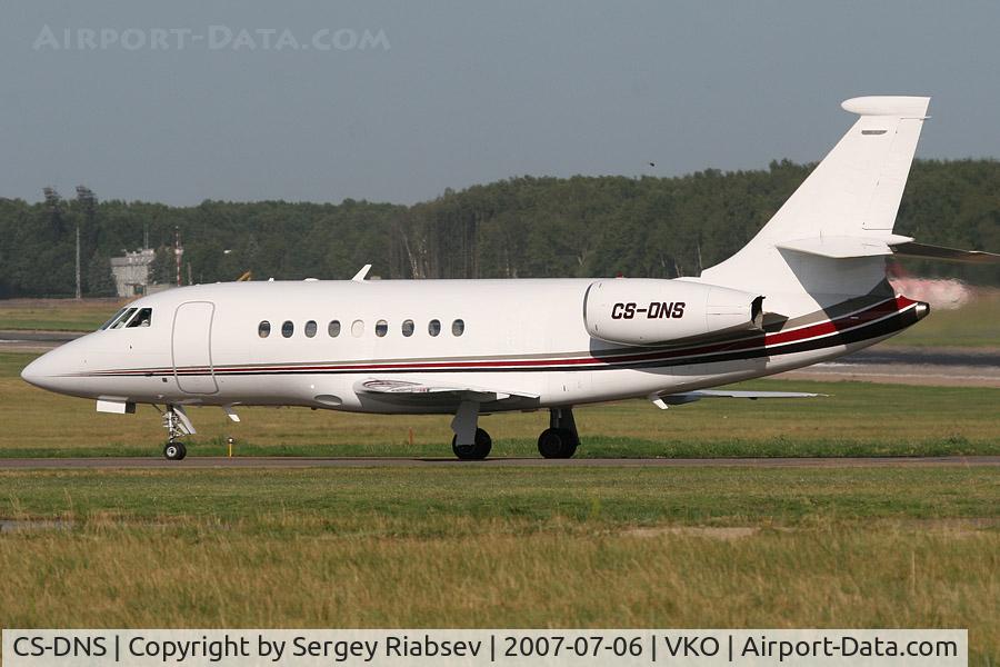 CS-DNS, 2001 Dassault Falcon 2000 C/N 139, Taken at VKO
