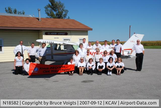 N18582, 1972 Cessna 150L C/N 15073960, Plane at airport