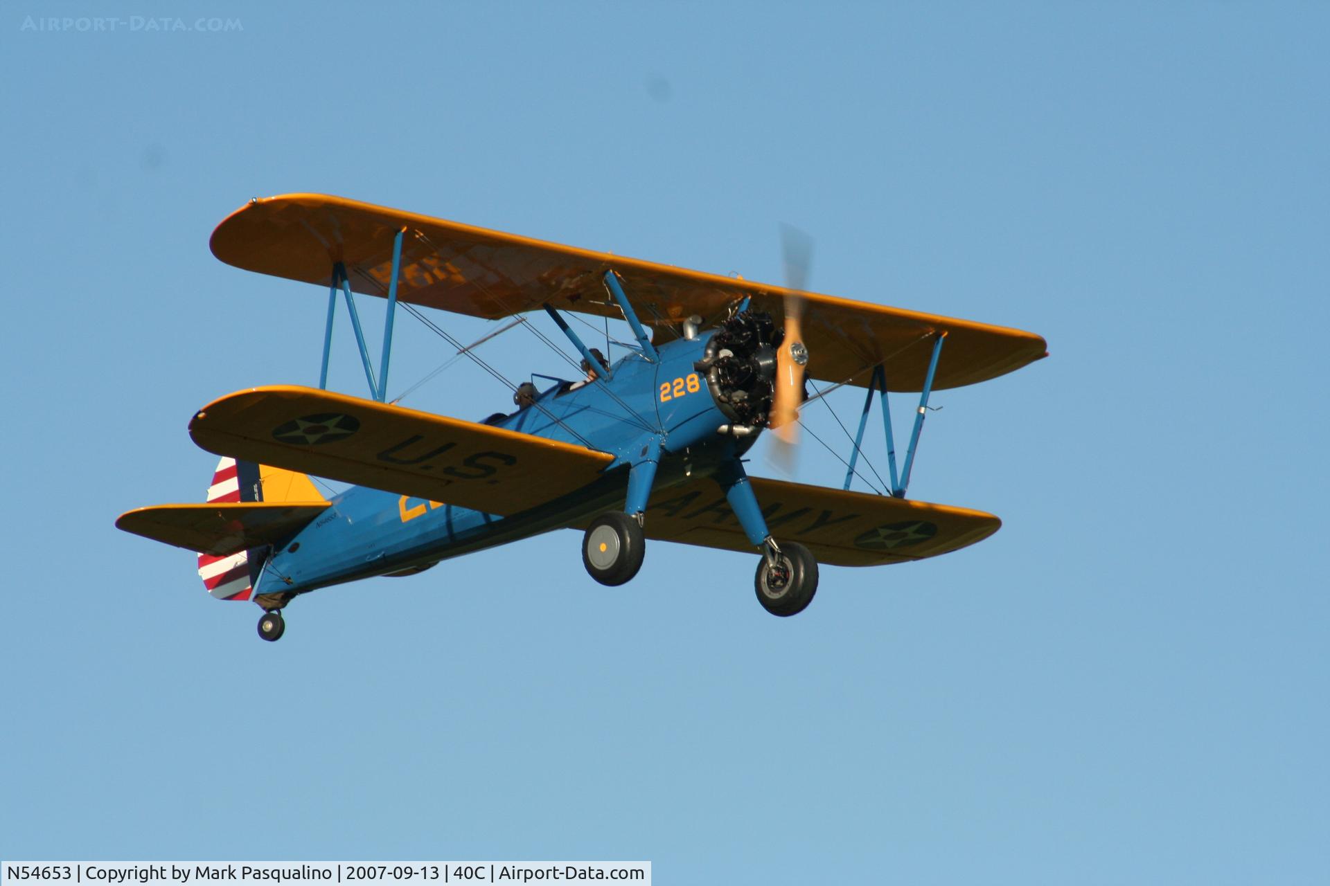 N54653, 1942 Boeing A75N1(PT17) C/N 75-4364, Stearman
