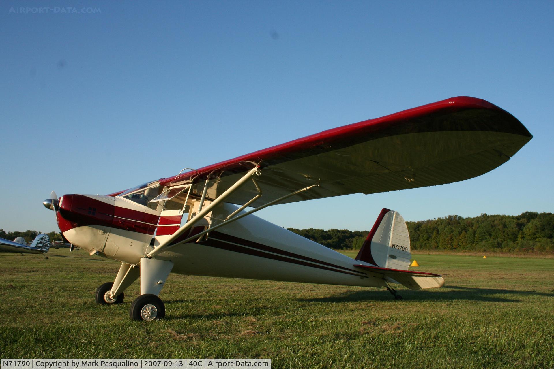 N71790, 1946 Luscombe 8A C/N 3217, Luscombe 8A