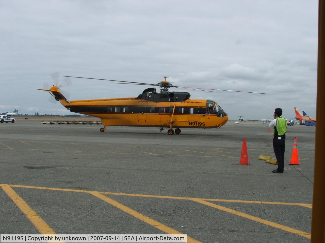 N9119S, 1972 Sikorsky S-61N C/N 61703, We don't get many helicopters at SeaTac