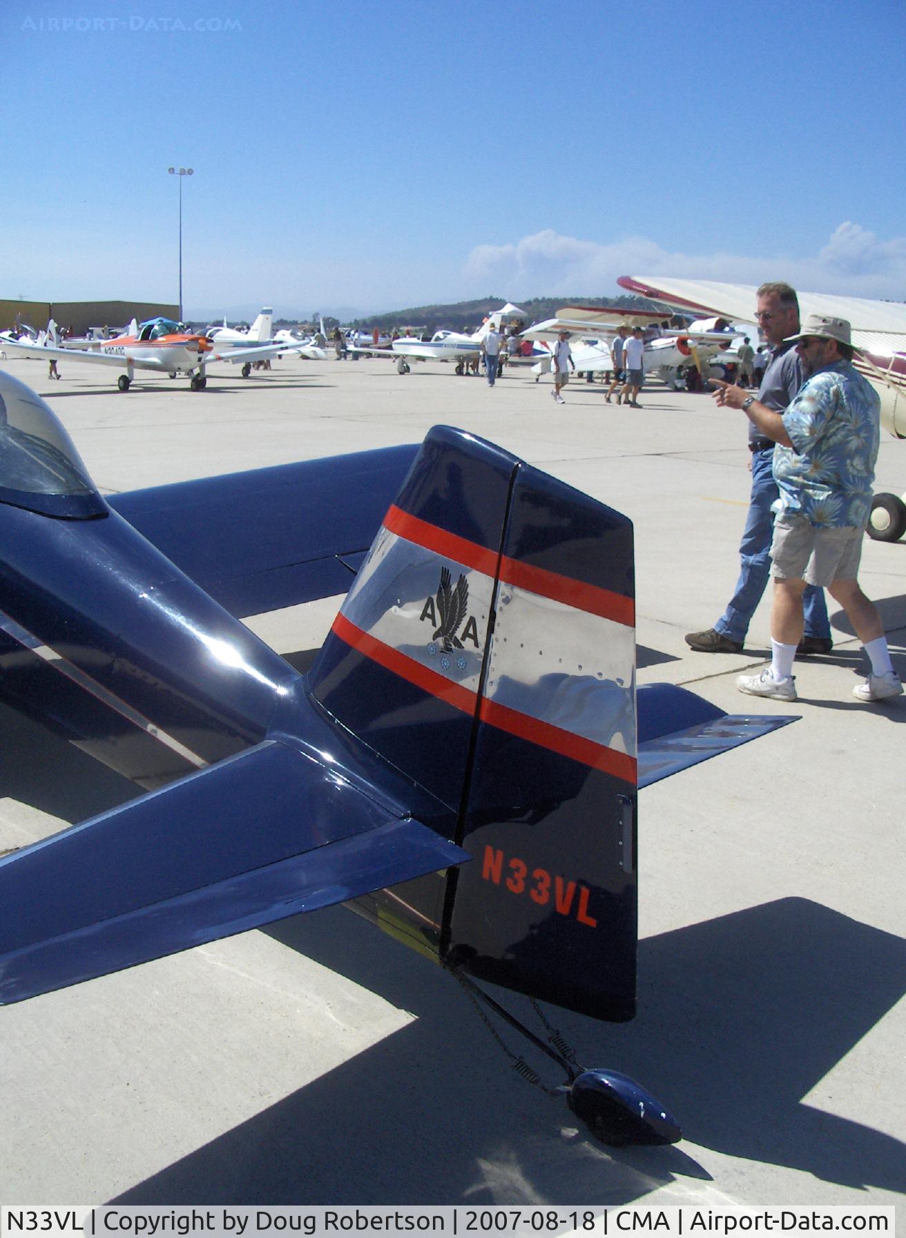 N33VL, 1994 Vans RV-3 C/N 11043, 1994 Landry VAN's RV-3, Lycoming O-320 150 Hp, tail