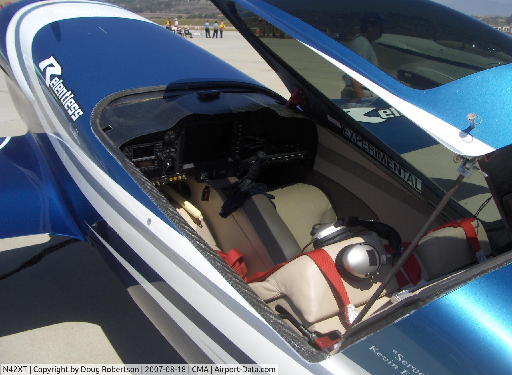 N42XT, 2005 Nemesis NXT C/N 004, 2005 Eldredge NXT 'Relentless' turbo Reno racer, Lycoming Thunderbolt TIO-540 350 Hp, panel