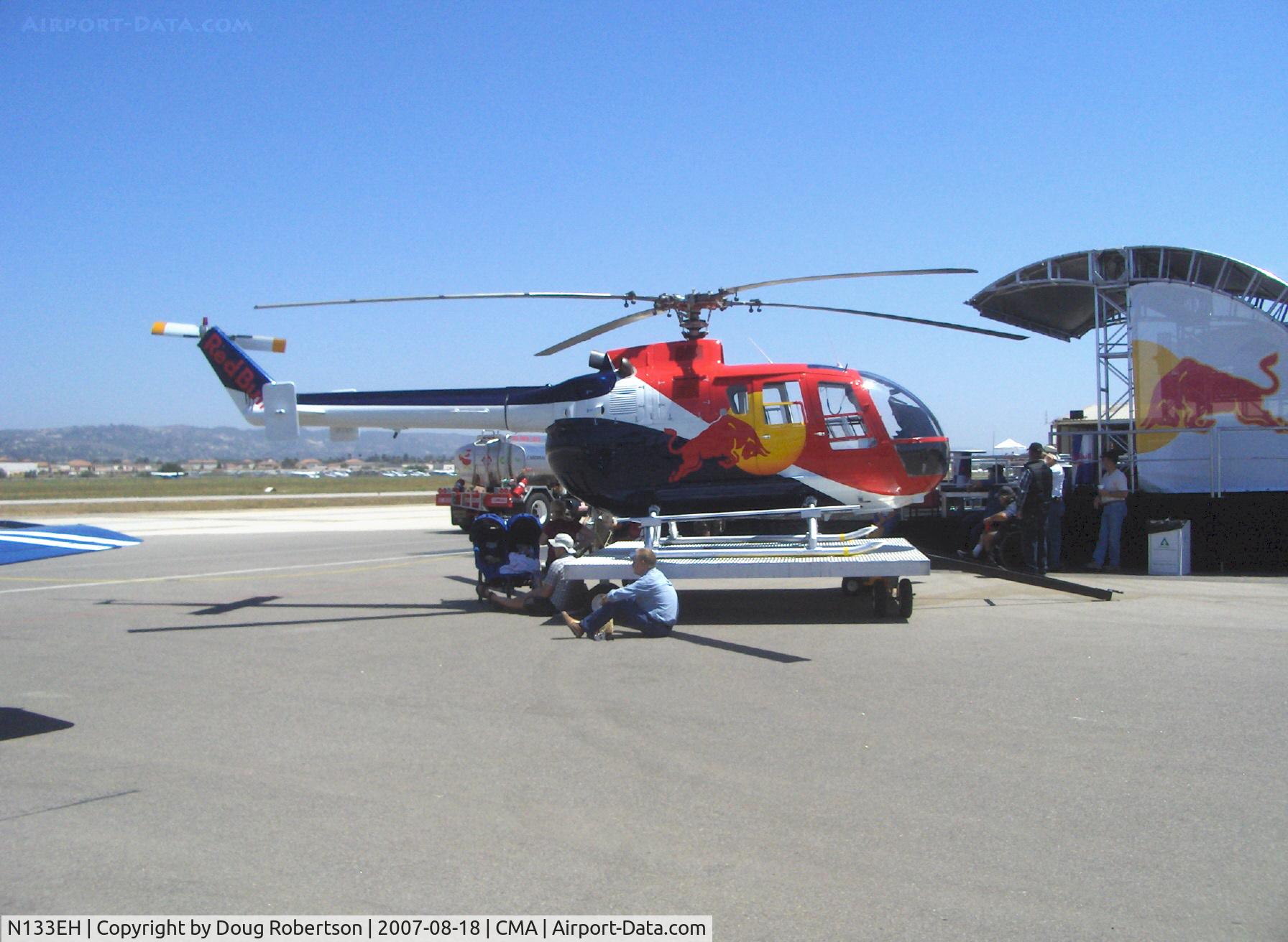 N133EH, 1982 MBB Bo-105CBS-4 C/N S-598, 1982 Messerschmitt-Bolkow-Blohm Gmbh BO105 CBS4, two Rolls-Royce Allison 250-C20B 420 shp turboshafts, only helo with unlimited aerobatics approval (except outside loops)-of Red Bull