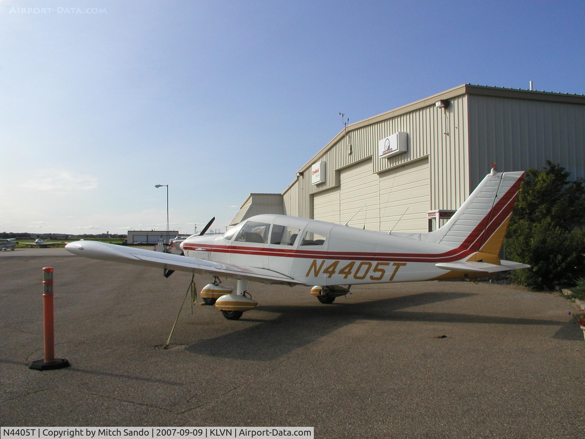 N4405T, 1972 Piper PA-28-180 C/N 28-7205160, Parked on the ramp at Airlake.