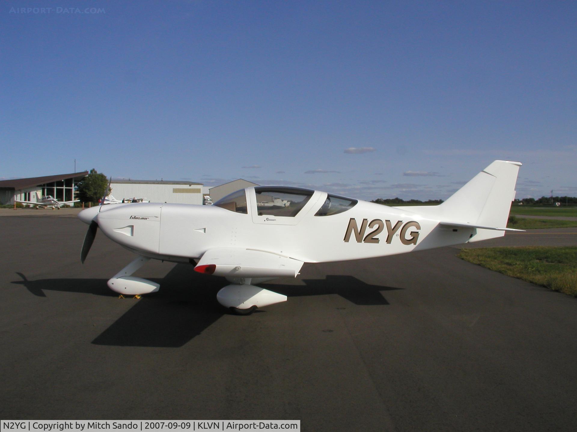 N2YG, 2002 Stoddard-Hamilton Glasair Super 11FT C/N 2403, Parked on the ramp at Airlake.