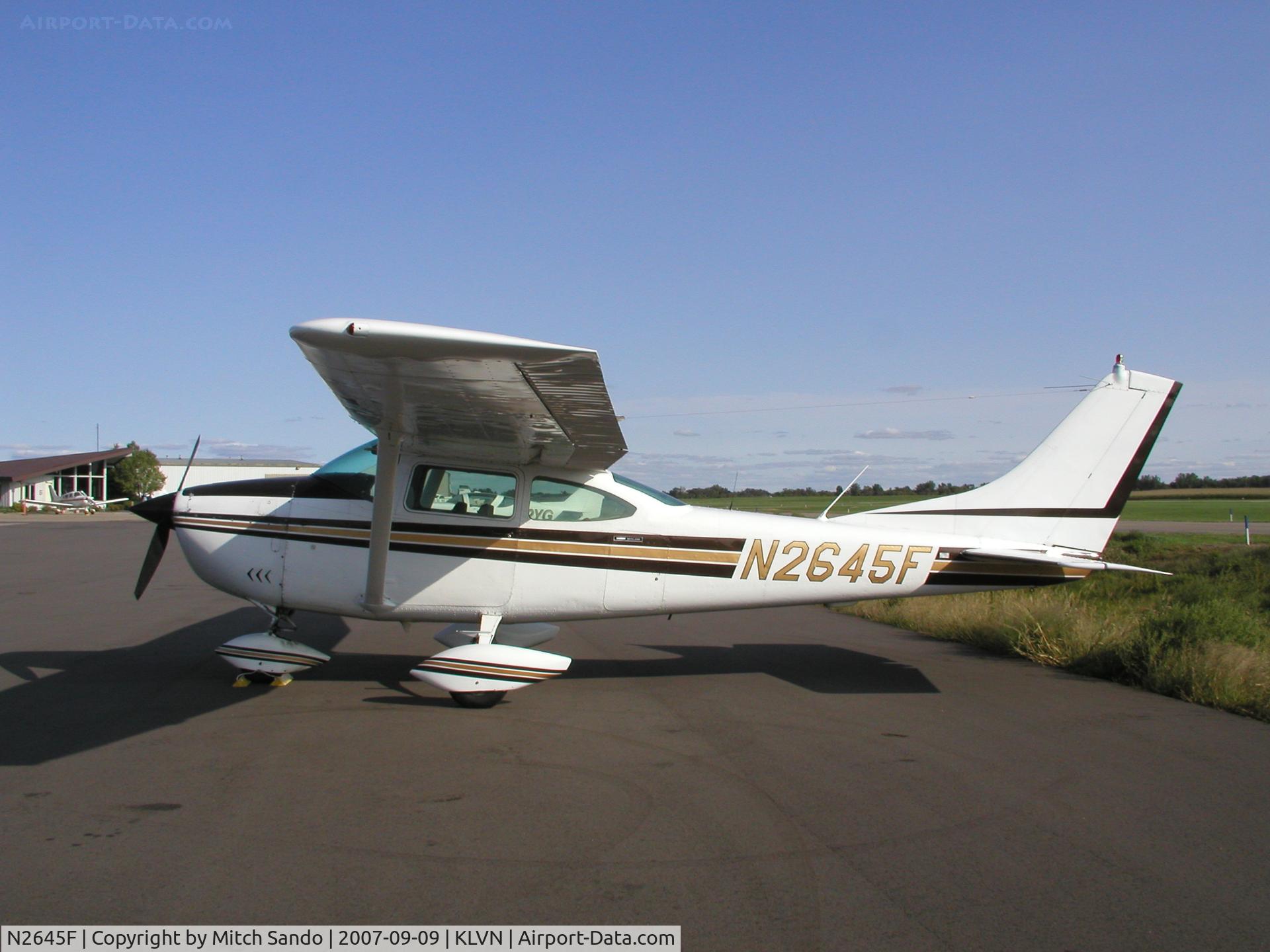 N2645F, 1965 Cessna 182J Skylane C/N 18256745, Parked on the ramp at Airlake.